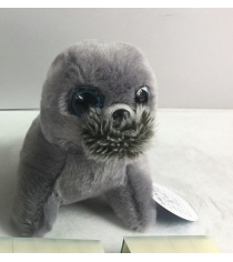 Мягкая игрушка тюлень 19 см серый Teddy toys M0080