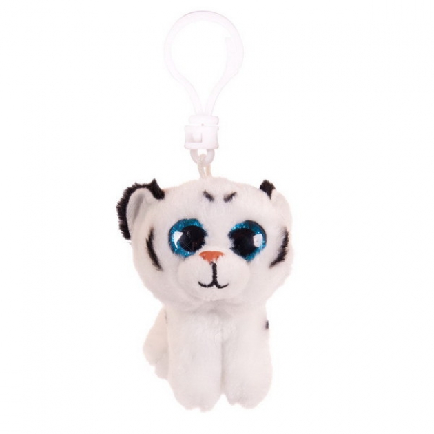 Тигренок на брелоке 9 см белый Teddy toys M0062