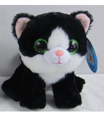 Мягкая игрушка кот 15 см черный Teddy toys M0074