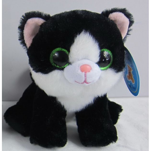 Мягкая игрушка кот 15 см черный Teddy toys M0074