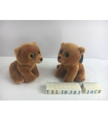 Мягкая игрушка медведь 14 см бурый Teddy toys M0069