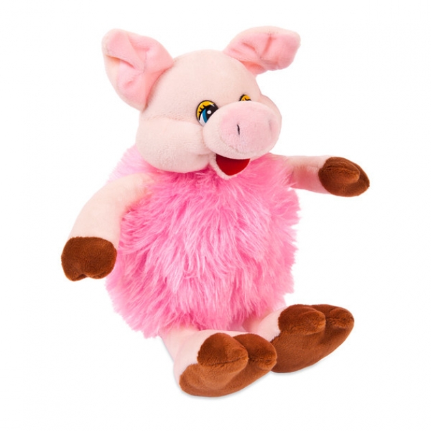 Мягкая игрушка свинка розовая 17 см Teddy toys 19583