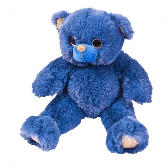 Мягкая игрушка медведь синий 16 см Teddy toys M103