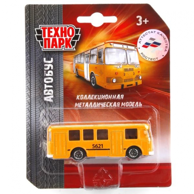 Автобус рейсовый металл 7,5 см Технопарк
