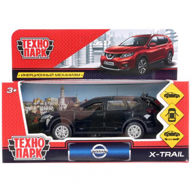 Модель инерционная nissan x trail 12 см Технопарк X TRAIL BK