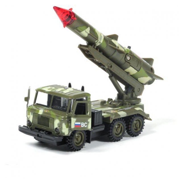 Машина металл газ 66 ракета военные силы 1:43 Технопарк
