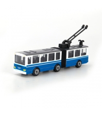 Троллейбус с резинкой металлический Технопарк