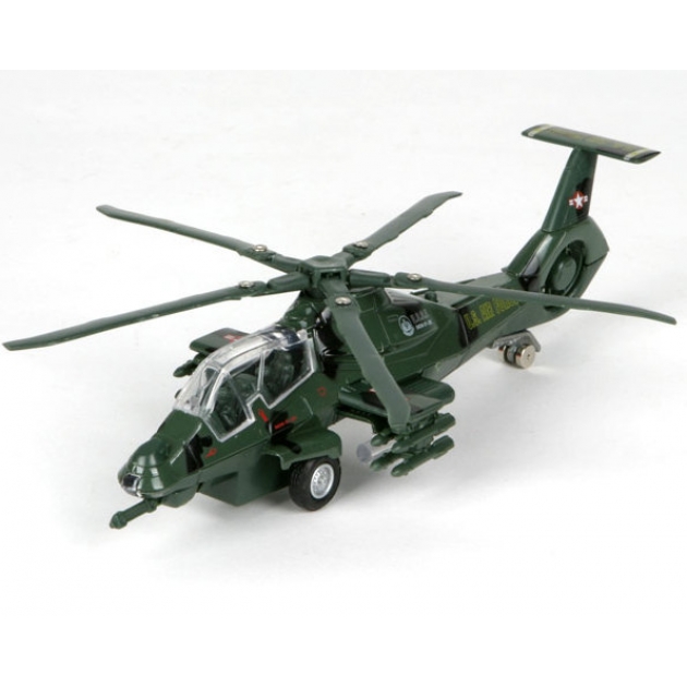 Вертолет металл инерционная военный Технопарк