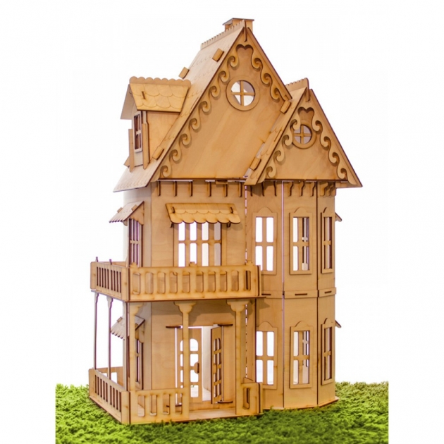 Сборная деревянная модель кукольный домик Теремок КД-1
