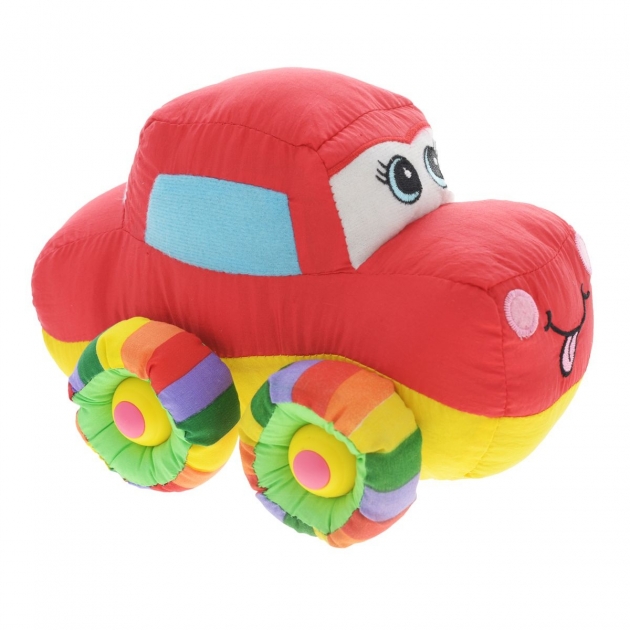 Мягкая игрушка Tongde Радужный транспорт Машинка красная В72431