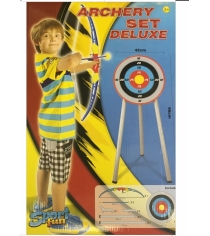 Игрушечное оружие Toy target 55013 лук и стрелы с мишенью на треноге...