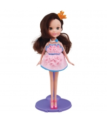 Пластилин Toy target Fashion Dough с куклой шатенка в розовом сарафане 99107