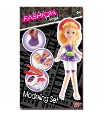 Пластилин Toy target Fashion Dough с куклой блондинка в сарафане 99109...
