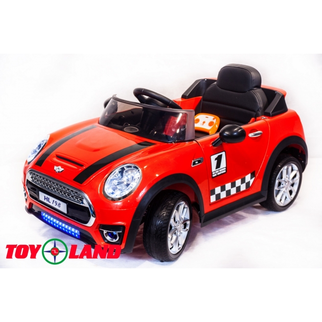 Электромобиль Toyland Mini Cooper HL198К красный