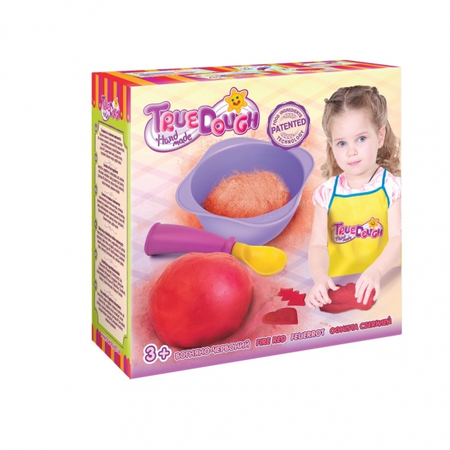 Тесто для лепки true dough огненно красный Toys Lab 21013