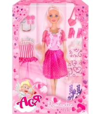 Набор с куклой ася романтический стиль 28 см дизайн 1 Toys Lab 35093...