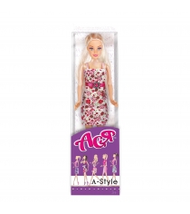 Кукла ася блондинка в цветочном платье Toys Lab 35051