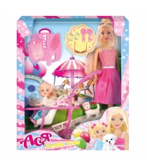 Набор кукла ася блондинка в розовом платье Toys Lab 35087...