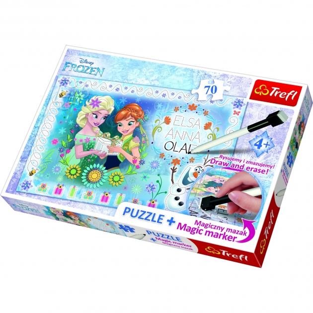 Trefl день рождения aнны frozen с фломастером 75111