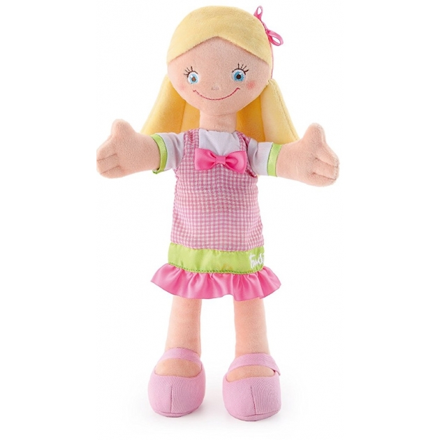 Мягкая кукла Trudi в розовом платье с бантом 30см 64426