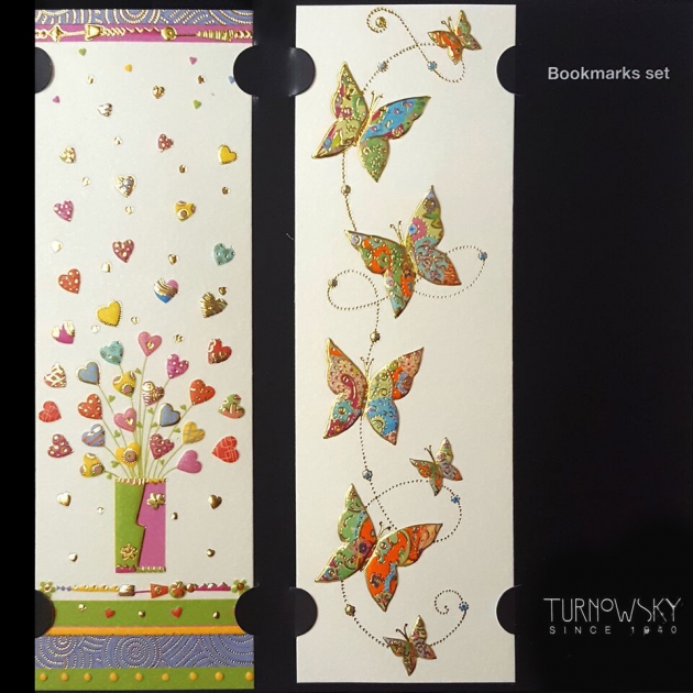 Закладки для книг Turnowsky Букет сердец и Бабочки BKDU108