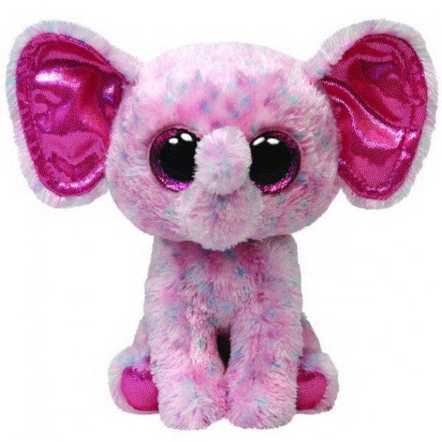 Слоненок розовый ellie beanie boo s 25см Ty 34108-no