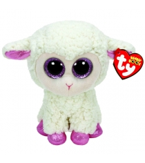 Овечка белая beanie boo s с розовыми копытцами 15 24 см Ty 36028-no