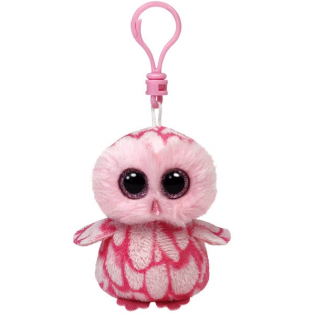 Брелок совенок розовый pinky beanie boo s 12 см Ty 36594-no