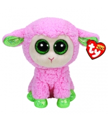 Овечка beanie boo s розовая с зелеными копытцами 23 см Ty 36937-no