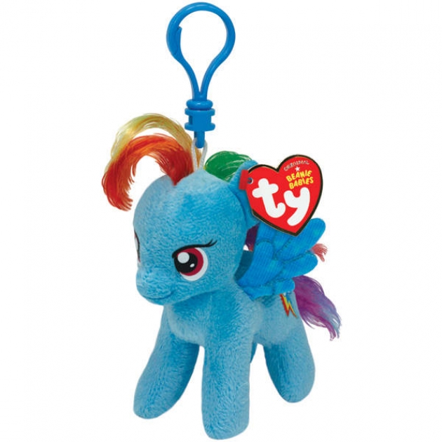 Брелок пони rainbow dash my little pony 15 см Ty 41105пц