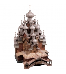 Сборная модель архитектурные памятники церковь преображения господня Умная Бумага 151
