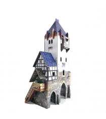 Сборная модель из картона средневековый город дозорная башня Умная Бумага 201