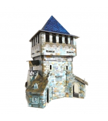 Сборная модель из картона средневековый город верхняя башня Умная Бумага 242-01...