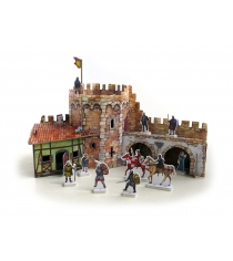 Сборная модель из картона средневековый город угловая башня Умная Бумага 253...