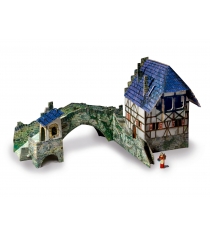 Сборная модель из картона средневековый город мост Умная Бумага 258...