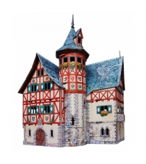 Сборная модель из картона средневековый город новая ратуша Умная Бумага 414