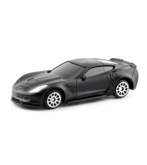 Машина металлическая chevrolet corvette c7 черная матовая Uni Fortune...