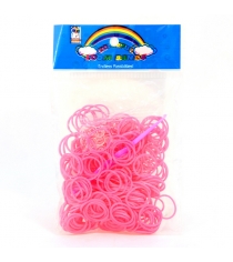 Набор резиночек для плетения браслета розовые 300 штук Veld 650-40184...