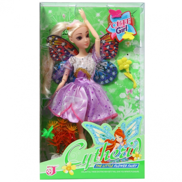 Кукла с аксессуарами фея 30 см Veld 47839/зел-оранж