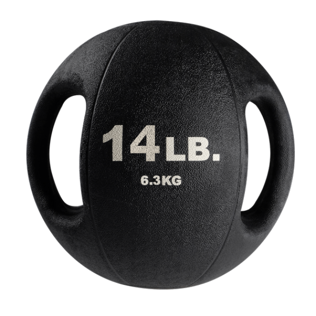 Тренировочный мяч Body Solid с хватами 6,4 кг 14 lb