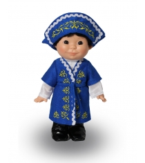 Кукла веснушка мальчик в казахском костюме 25 5 см Весна В2983