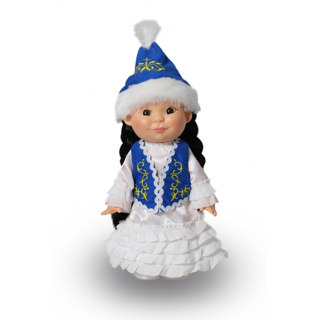 Кукла веснушка девочка в казахском костюме 25 5 см Весна В2984