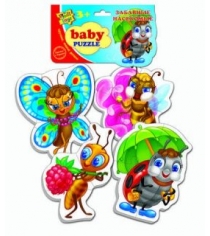 Мягкие пазлы baby puzzle насекомые Vladi Toys VT1106-06