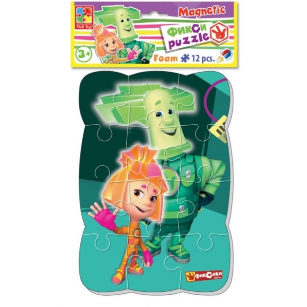 Пазлы на магните фиксики симка и папус Vladi Toys VT3205-52