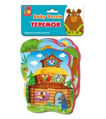 Мягкие пазлы baby puzzle сказки теремок Vladi Toys VT1106-64