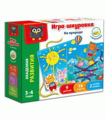 Игра шнуровка с липучками на природе Vladi Toys VT5303-02...