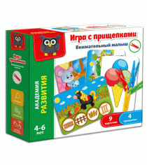 Игра с прищепками внимательный малыш Vladi Toys VT5303-04...