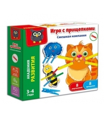 Игра с прищепками смешная компания Vladi Toys VT5303-06...