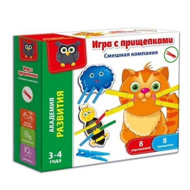 Игра с прищепками смешная компания Vladi Toys VT5303-06