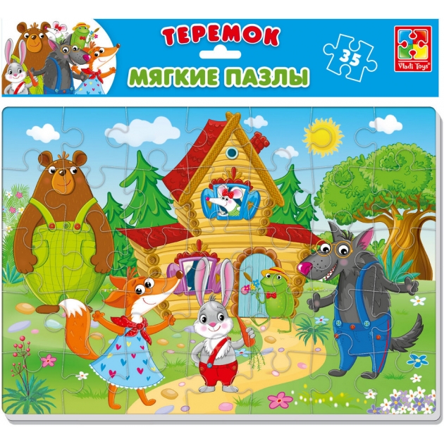 Мягкие пазлы теремок 35 элементов Vladi Toys VT1102-22